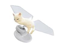 UncleS Inertial Motion Swinging Plane Car Decors Adorable Kitty Resin Sculpture Small Desktop Decorative Accent for Office Swing Accessory