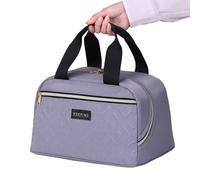 UncleS Large Capacity Insulated Lunch Bag Thermal Handbag For Work School Picnics Easy To Clean Practical Food Storage Insulated Shopping