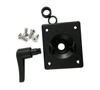 UncleS Manico dello Sterzo del Timone Base Base Piccole Guarnizioni Piccole Basi Quadrate Barche Leggero Controllo del Timone Parte Controllo Facile da Usare per Le Fibbie Appese con Fibbie