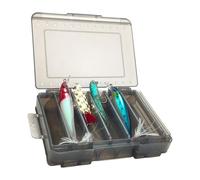 UncleS Pesca Esca Contenitore A Doppia Faccia Attrezzatura da Organizzatori Magazzino Jigs Head Spinner Esche Esche per Le Ghianda