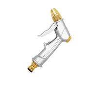 UncleS Pistola ad acqua ad alta pressione, per uso domestico, aste allungate, in metallo, versione satinata, per auto e utensili di pulizia