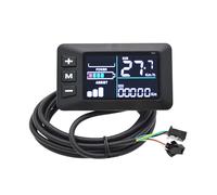 UncleS Plug 6pin Bici Elettrica LCD Visualizzazione Visualizza A Colori del Pannello Controllo per Bici alla Tachometro Manubrio da 22 Mm