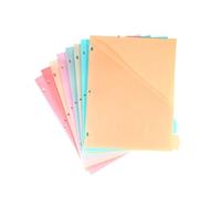 UncleS Pratici Divisori per Raccoglitori da 8 Fogli in PP Rinforzati A 3/6 Fori La Pagina Indice in PP L'organizzazione dei Quaderni Ufficio Scolastico