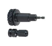 UncleS Pulitore per mozzi ruota e disco freno con azionamenti esagonali da 1,3 cm, efficiente per mozzi ruota e superfici dei freni, manutenzione per rimozione della ruggine, strumento di riparazione
