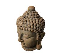 UncleS Resine Buddha busto scultura per ufficio o meditazione decorazione della stanza buddista religioso Buddha testa ornamento da collezione ornamento buddista