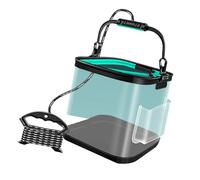 UncleS Secchio da Pesca del Contenitore per Acqua Pieghevole 8/13L con Corda capacità Che Trasporta La Pesca Portatile Campeggio A Mano Esterno