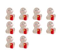 UncleS Set di 10 statuette a forma di serpente che si illumina al buio, con luce notturna, per decorare la casa e come regalo
