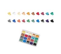 UncleS Set di 20 colori ad acquerello perlato pigmento ad acquerello tinta unita per artisti Hobby pittore