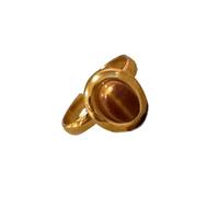 UncleS Sofisticati Anelli Geometrici Con Pietra Marrone Moda Accessori Per Feste Naturali Gioielli Per Le Donne Business Casual Gioielli, Misura unica, come descritto, come descritto