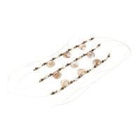 UncleS Sostituzione della Fascia per Cappelli Vacanza Legno Paglia in Rilievo con Guscio Mare Accessori Cinture Etniche Corda Decorativa con Guscio