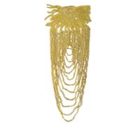 UncleS Spalline con nappe Giacche Sportive Spalline Elegante Decorazione Spalla Per Abiti Da Matrimonio E Festa Accattivante Spalla Scintille, Oro, Taglia unica
