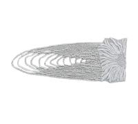 UncleS Spalline con nappe Giacche Sportive Spalline Elegante Decorazione Spalla Per Abiti Da Matrimonio E Festa Accattivante Spalla Scintille, Argento, Taglia unica