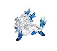 UncleS Statua di drago cinese Feng Shui Dragon Figurine per ricchezza fortuna Desktop decorazioni culturali artigianali con cura decorazione della stanza accento