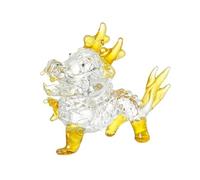 UncleS Statua di drago cinese Feng Shui Dragon Figurine per ricchezza fortuna Desktop decorazioni culturali artigianali con cura decorazione della stanza accento