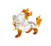 UncleS Statua di drago cinese Feng Shui Dragon Figurine per ricchezza fortuna Desktop decorazioni culturali artigianali con cura decorazione della stanza accento