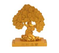 UncleS Statue Moneta Rotante Decorativa Statue Oro Figurina Ricchezza Fengshui per Soggiorno O Ornamento in Metallo Ufficio Buona Fortuna Ornamenta