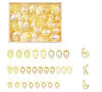 UncleS Temi festivi Ornamenti Appesi Con Coniglio Dettagliato E Uova Di Pulcini Progettare Per La Decorazione Stagionale Uova Di Vacanza Colorate