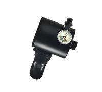 UncleS Testa a cilindro ad immersione per valvola di sfiato, adattatore a immersione con misuratore, tubo di respirazione, regolatore a cilindro di ossigeno