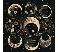 UncleS Tovaglia per Divinazioni Lunare Astrologia Carta dei Tarocchi Altari Stoffa Divinazioni Accessorio per Giochi da Tavolo Lunare Carta dei Tarocchi Tovaglia Spirituale