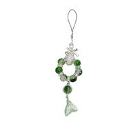 UncleS Trendy Fish Tail Phone Charm Con Bowknot Ciondolo Handmade Perline Portachiavi Ornamento Zaino Accessorio Per Uso quotidiano Cellulare Accessorio Gioielli, Misura unica, come descritto, come