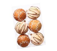 UncleS Vacanza Elegante Con 6 Pezzi Decorazioni Di Natale Spaccato Gingerbread Accessorio Per Decorazioni Stagionali Albero Decorazioni Feste