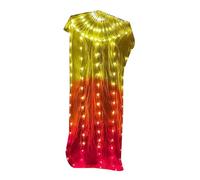 UncleS Ventaglio per la danza del ventre con luce a LED, 1 pezzo, per spettacoli artistici e occasioni speciali, danza flessibile