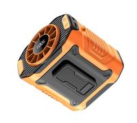 UncleS Ventilatore regolabile con clip personale con luce a LED e ricarica USB C Ventilatore da collo appeso per ufficio viaggi multiuso clip sulla scrivania