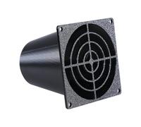 UncleS Ventola 8 x 8 cm per adattatore canale 45 mm ugello circolare per flussi d'aria efficienti, connettori di sfiato in plastica per gas di scarico e ventilatori di raffreddamento, bocchetta di