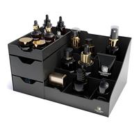 UNCLUTTERED DESIGNS Organizer Trucchi con Cassetti - Organizzatore Trucchi Elegante per il Tuo Bagno - Organizer Porta Trucchi con Cassetti Profondi e Ampio Spazio per Cosmetici, Facile da Pulire