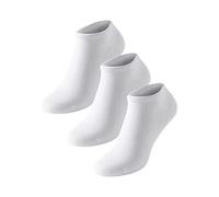 Uncover by Schiesser 3 Pack Damensneaker Confezione da 3 Scarpe da Ginnastica da Donna, Weiss, 35/38