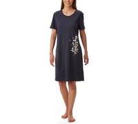 Uncover by Schiesser Uncover By Schiesser - Camicia da Notte da Donna, a Maniche Corte, da Notte, Confezione da 1, Grigio Blu_177165, 48