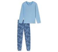 Uncover by Schiesser Uncover Nightwear Set di Pigiama, Azzurro_182852, 54 Donna
