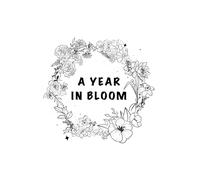 Undated Academic Flower Planner - Calendar & Journal with Hand Drawn Floral Illustrations, Monthly Goals, Weekly Planning, and Notes