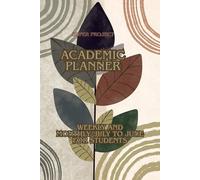 Undated Academic Planner 2025-2026 for Students: Weekly and Monthly,Student Organizer for July to June School Year , 180 Pages, Minimalist Modern Cover