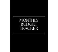 Undated Monthly Budget Tracker in Black: Personal Finance Organizer with Expense Logs, Debt & Savings Tracker, and Note Pages