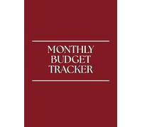 Undated Monthly Budget Tracker in Burgundy: Personal Finance Organizer with Expense Logs, Debt & Savings Tracker, and Note Pages