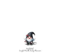 Undated Single-Month Daily Planner | Dark Gnome and Hearts Theme: 6x9 | Soft Cover | Single Month, Weekly, Daily, Trackers, and Note Pages | 5 Weeks