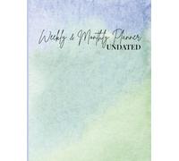 Undated Weekly & Monthly Planner with To-Do List, Goal Setter, and Habit Tracker - Vintage Cover Design Blue: All-in-One Life Organizer Notebook for Work, School & Home (8.5 x 11)