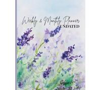 Undated Weekly & Monthly Planner with To-Do List, Goal Setter, and Habit Tracker - Vintage Cover Design Lavender: All-in-One Life Organizer Notebook for Work, School & Home (8.5 x 11'')