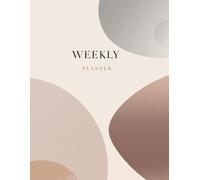Undated Weekly Planner 120 Pages | Simple Weekly Schedule Organizer for Goals, Tasks, Notes & Productivity | Minimalist Design Planner for Work, School & Home