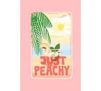 Undated Weekly Planner, 52 Weeks, Week on 2 Pages with 7-Day Planning + Weekly To Do List + Goal & Habit Tracker, 6" x 9" - Just Peachy