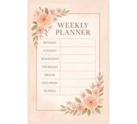 Undated Weekly Planner for Women - A5 Floral Organizer with Goal Tracker, To-Do Lists & Notes - Elegant Pastel Design, 110 pages Productivity Journal