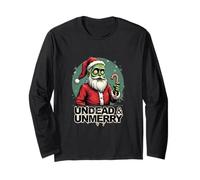 Undead E Unmerry Zombie Santa Maglia a Manica