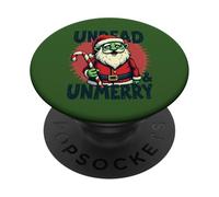Undead E Unmerry Zombie Santa PopSockets PopGrip Adesivo