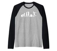Undead Evolution Divertente Zombie Evolution Maglia con Maniche Raglan