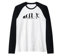 Undead Evolution Divertente Zombie Evolution Maglia con Maniche Raglan