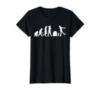 Undead Evolution Divertente Zombie Evolution Maglietta con Stampa Grafica Economica, Donna, Nero, L