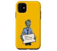 Undead Inside Funny Zombie Work Humor Daily Grind Cool Art Custodia per iPhone 11