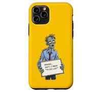 Undead Inside Funny Zombie Work Humor Daily Grind Cool Art Custodia per iPhone 11 Pro