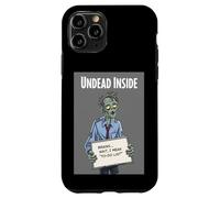 Undead Inside Funny Zombie Work Humor Daily Grind Cool Art Custodia per iPhone 11 Pro